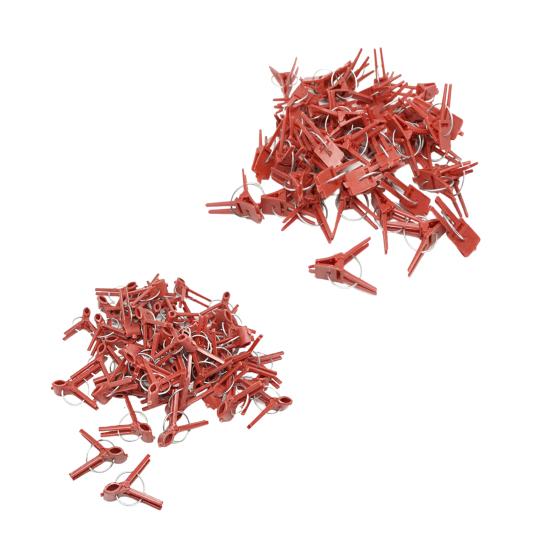 1 пакетик зажим для прививки гибкий нержавеющий пластиковый круглый зажим для поддержки растений с плоским ртом для сада