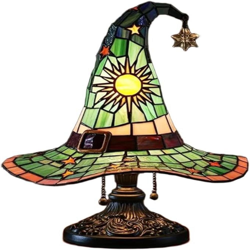 LED Witch Hat Table Lamp USB Socket Bedroom Ornament New Bedroom Decoration