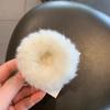 Girls Mink Fur Ponytail Holder Elastic Plush Hair Ring Faux Rabbit Fur Scrunchies Hair Rope Elastic