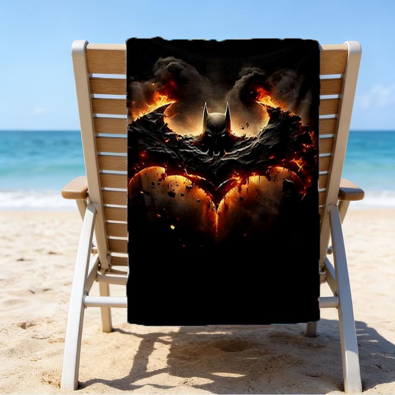 Dark Knight Rising Beach Towel - Soft, Absorbent Microfiber, Lightweight, Ideal for The Beach, Parties, Travel, Camping fan gifts