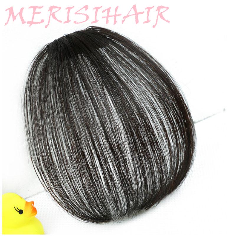 Синтетические пряди волос для создания красивой челки