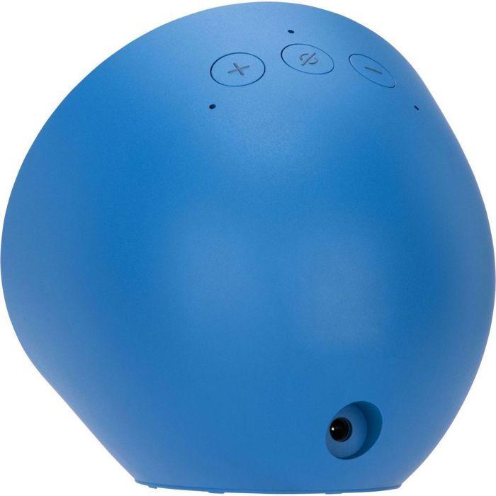 Radio despertador inteligente amazon Echo Spot en color azul con sonido potente e intenso, empieza el día con buen pie, usa el