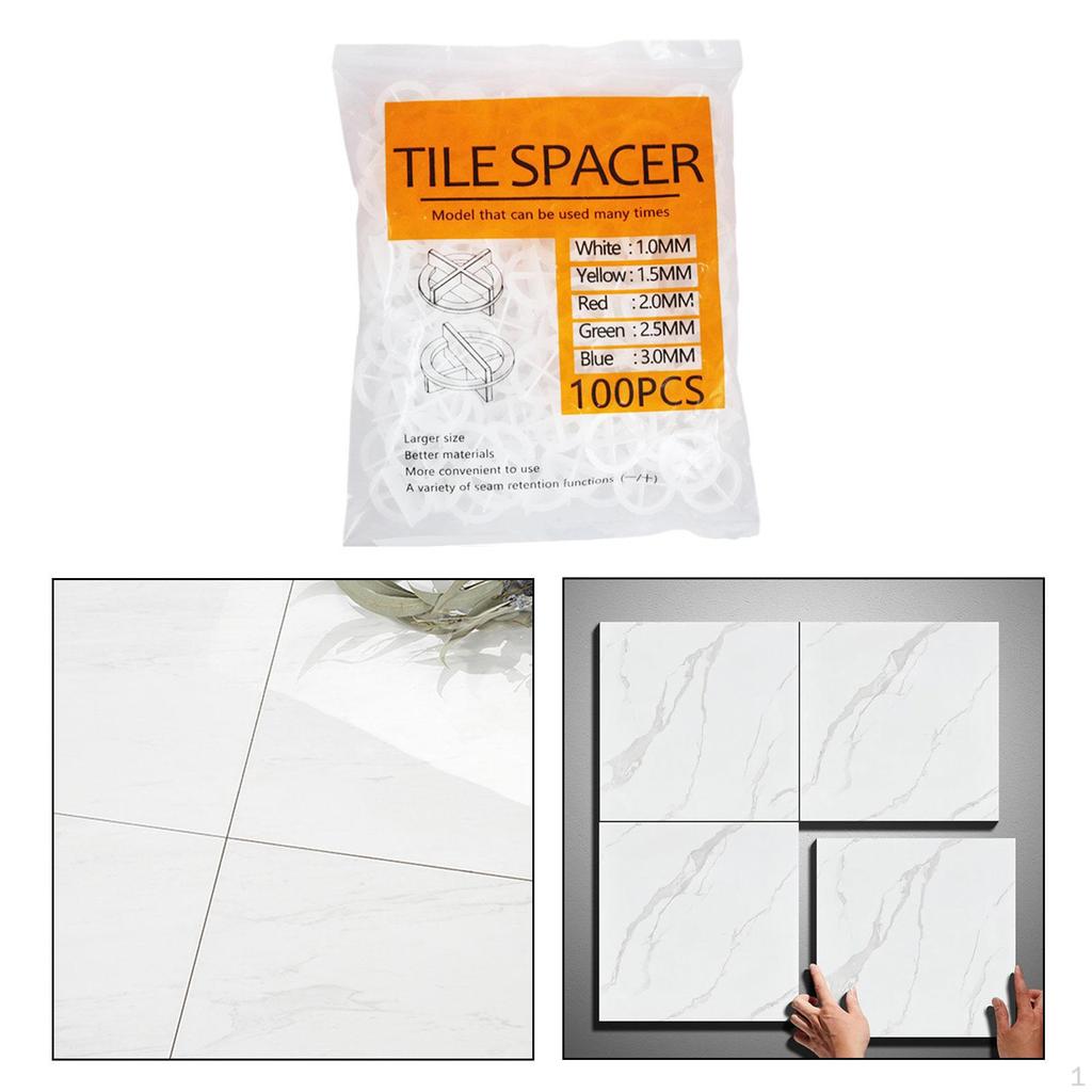 100 шт. распорок для поперечной плитки, система выравнивания зазоров, клиновая керамическая система