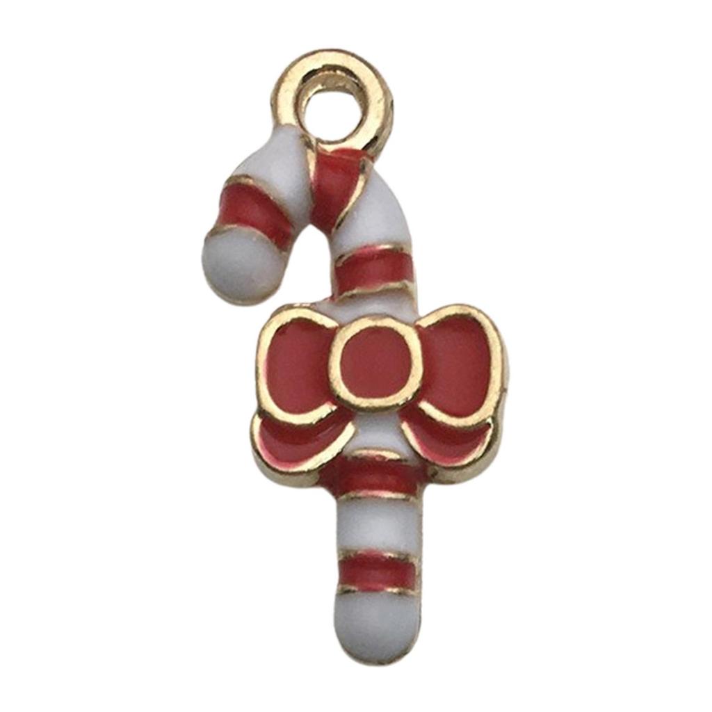 Set of 50 Christmas Oil Drop Pendants: Cute Santa, Snowman, Tree DIY Jewelry Accessories