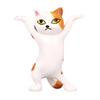 Earphone Stand Handmade Cute Dancing Cat Shape Penholder Doll Decoration for Desktop