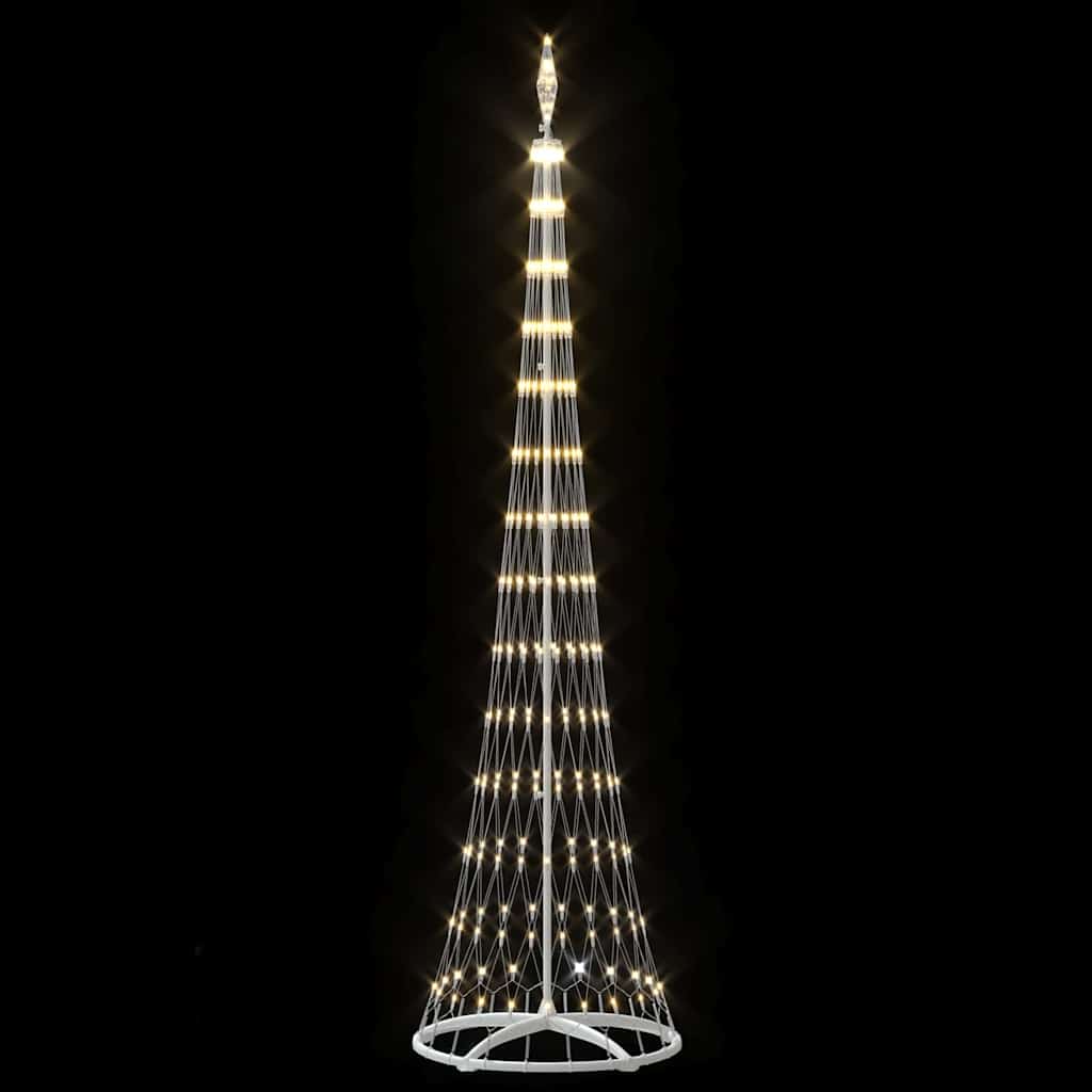 LED Christmas Tree with 290 Warm White LEDs 250 cm Metal