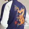 Polo Ralph Lauren однобортная куртка с вышитым логотипом и драконом, мужские куртки синего цвета MNPOKNI16823348-400