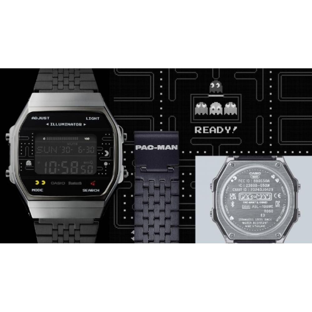 Casio [Часы с Bluetooth] Casio Classic Casio Classic Pacman Collaboration Model Black Abl 100wepc 1bjr