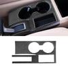 Car Gear Shift Cup Holder Panel Decoration Sticker Decal Cover for Honda CRV 2007-2011 Auto Interior Accessories Carbon Fiber