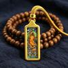 Sacred Tara Thangka Necklace Gold Plated for Spiritual Growth and Protection