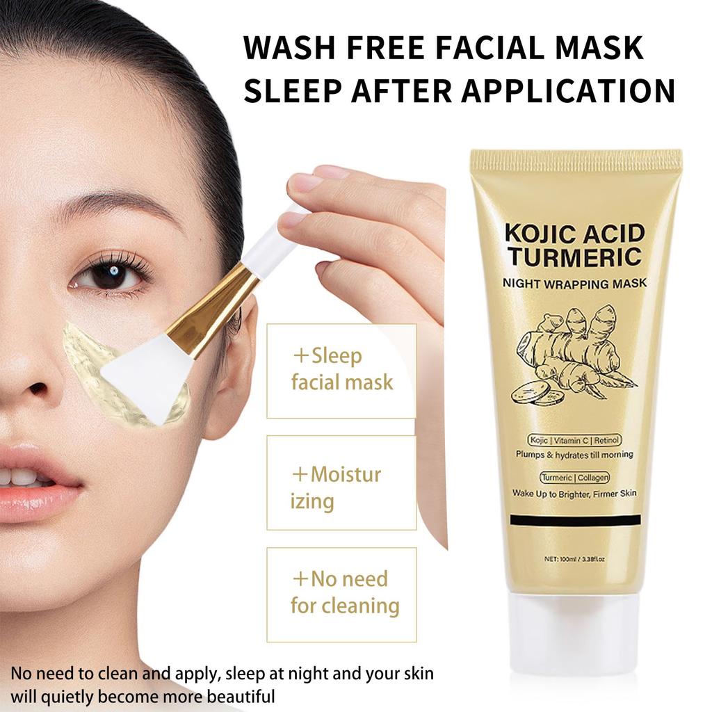 Turmerics Goods Night Mask Sleeping Mask Moisturizing Yellow Removal