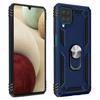 Case for Samsung A12(6.5 ") Navy Blue With Ring Support Reinforced Edge Anti-Shock Silicone