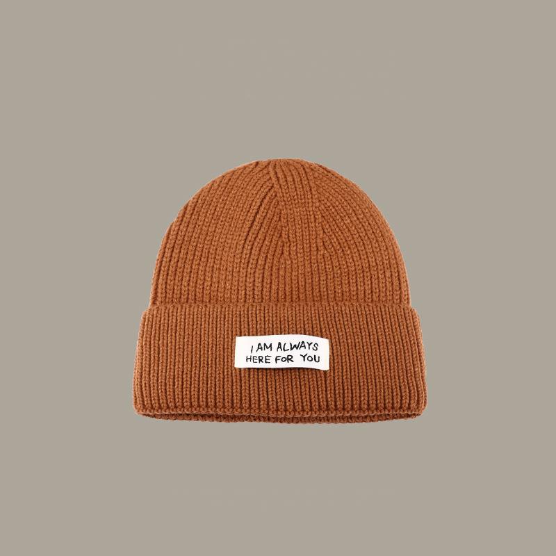 Hot Selling Blank Designer Handmade Embroidery Print Woben Label Patch Custom Knitted Beanie Hat
