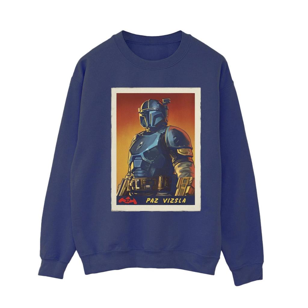 Star Wars Womens/Ladies The Mandalorian Paz Vizla Card Sweatshirt