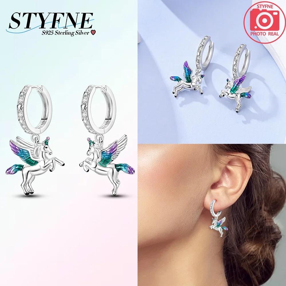 All New Silver S925 Honey Bees, Cats, Dogs Zircon Earrings and Eardrop Simple Fine Jewelry Women Girls Party Gift