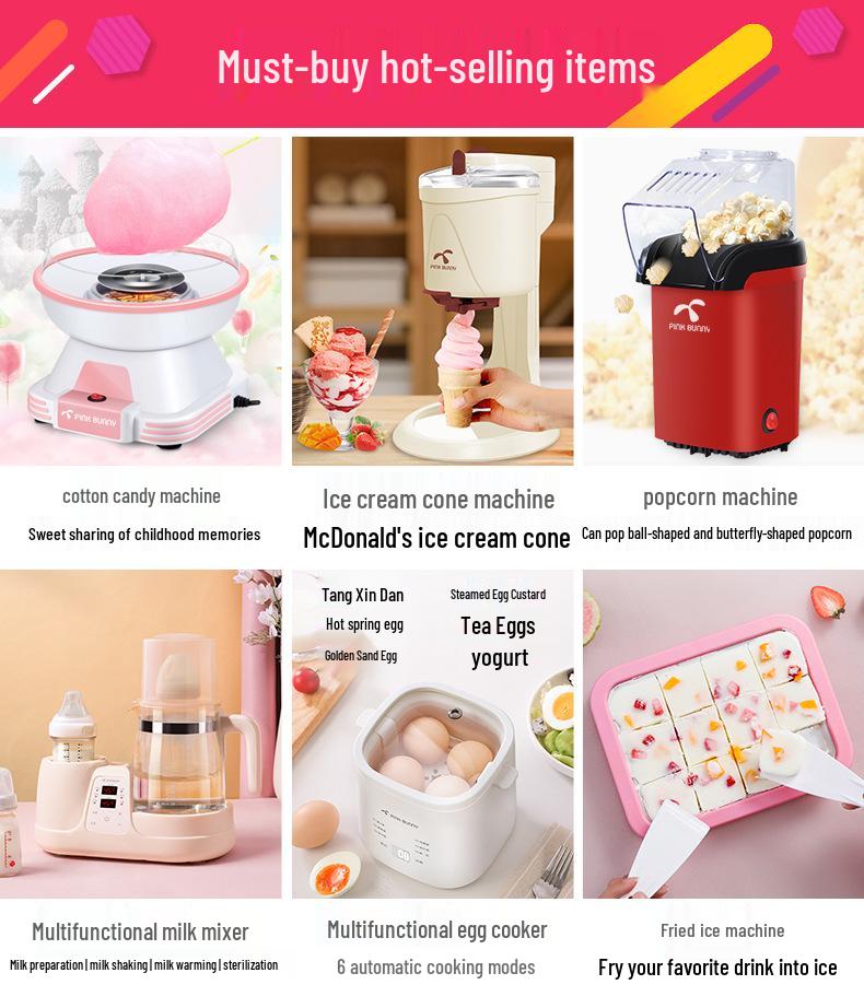 Bugs Bunny Kids' Fully Automatic Mini Ice Cream & Fruit Cone Maker