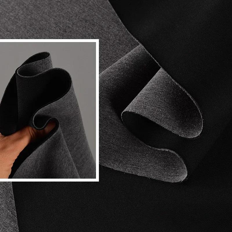 100x160cm Thickened Scuba Knitting Fabric Knitted Elastic Air Layer for Sewing Apparel Design Jackets Sweatshirts Suits