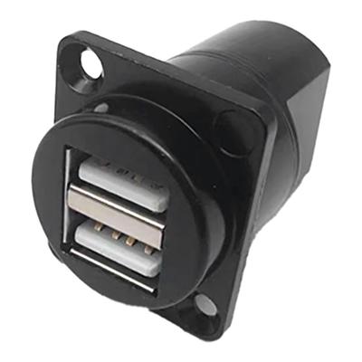 Разъем для монтажа на панель USB гнездо-гнездо двойной порт стабильная передача данных тип D USB-розетка