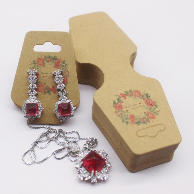 4,5x12 см набор из 50 украшений бумажная карточка ожерелье/браслет/аксессуар для волос этикетка для демонстрации