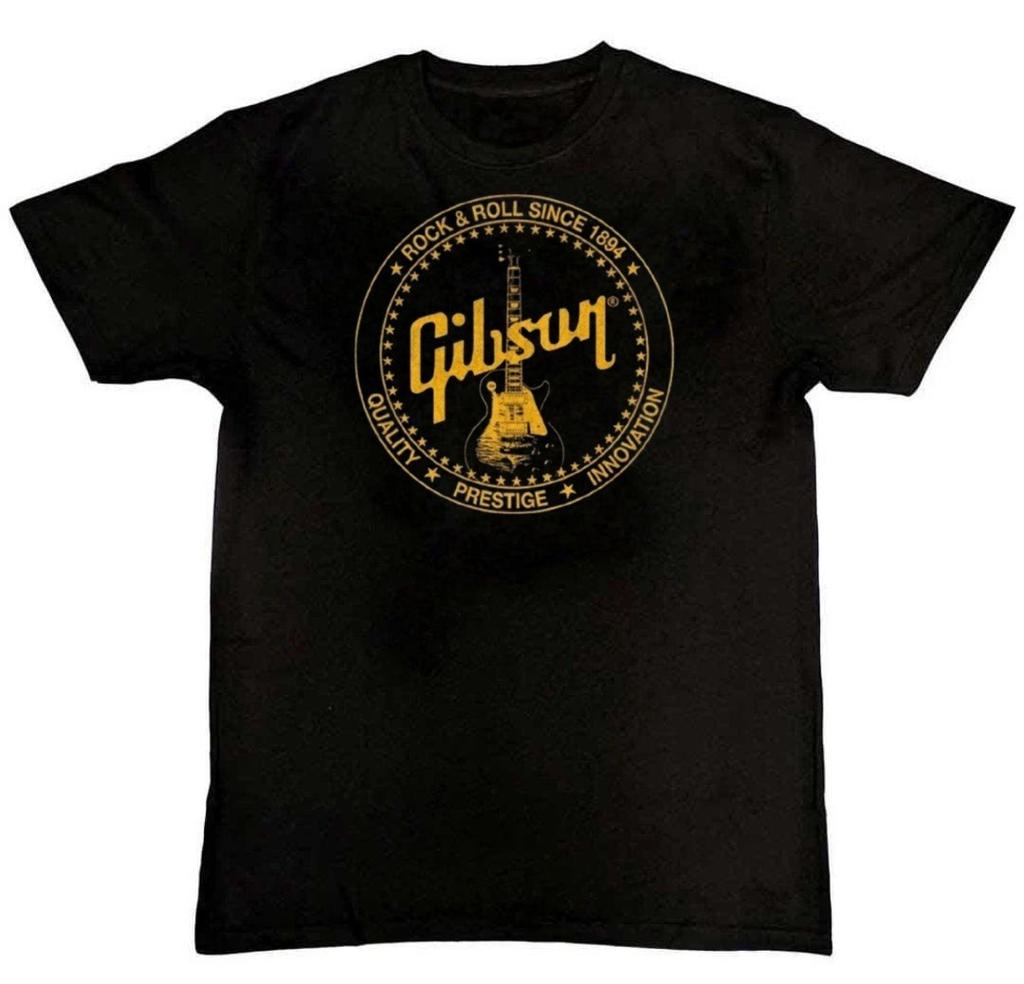 Футболка с графическим принтом Gibson Les Paul Guitar Music 1894 S-4XL