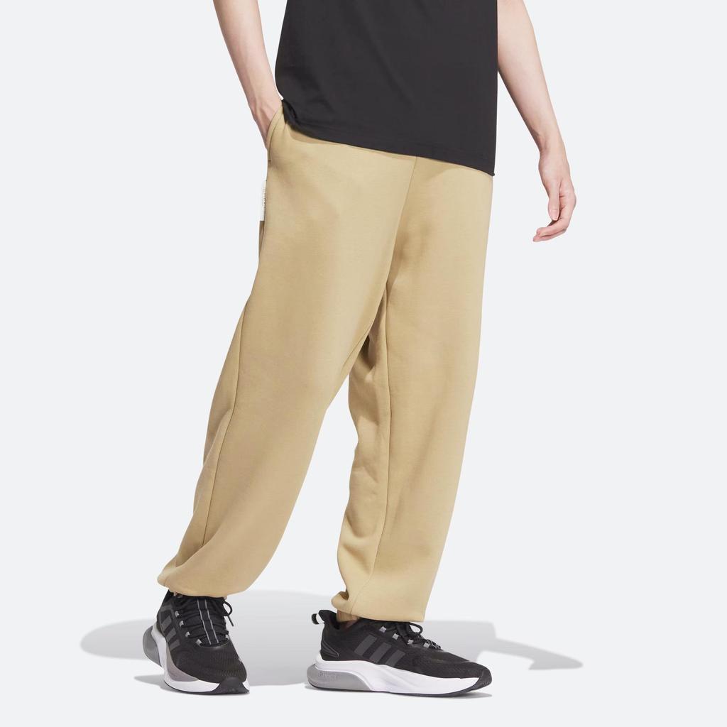 adidas Women's Essentials Fleece Jogger Pants Beige IV7609