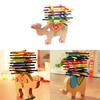 Wooden Childrens Balance Beam Toy With Colorful Blocks For Early Education Development