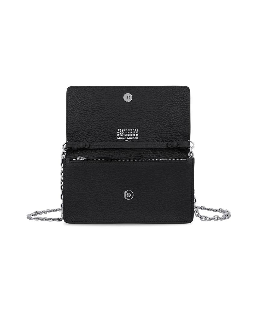 Maison Margiela Medium 4-Stitch Chain Wallet - Black / Sa3Ui0008P4455T8013