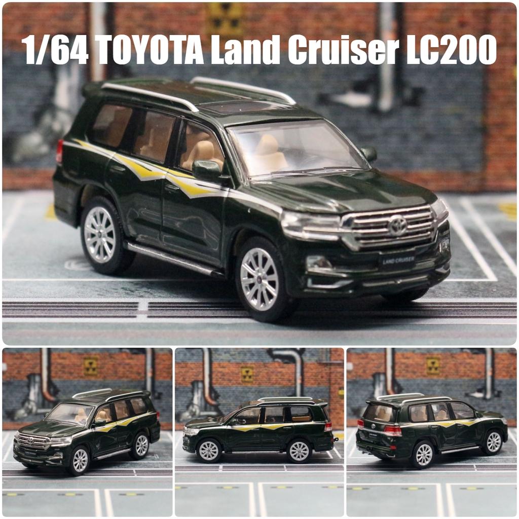 1/64 TOYOTA Land Cruiser LC200, миниатюрная модель JKM 1/64, игрушечный внедорожник премиум-класса, бесплатные колеса, литой под давлением сплав, коллекция, подарок