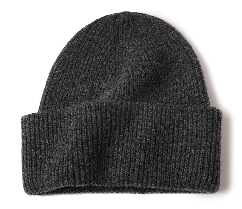 Custom Cute Luxury Warm Lambs Wool Knitted Unisex Beanie Winter Hand Drawn Business Travel Striped Logo Xlm