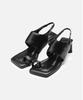 Then Summer Toe Sandal Heels / Black