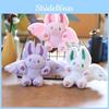 Adorable Pink Bat Bunny Plush Toy Cute Rabbit Stuffed Animal With Soft Fur