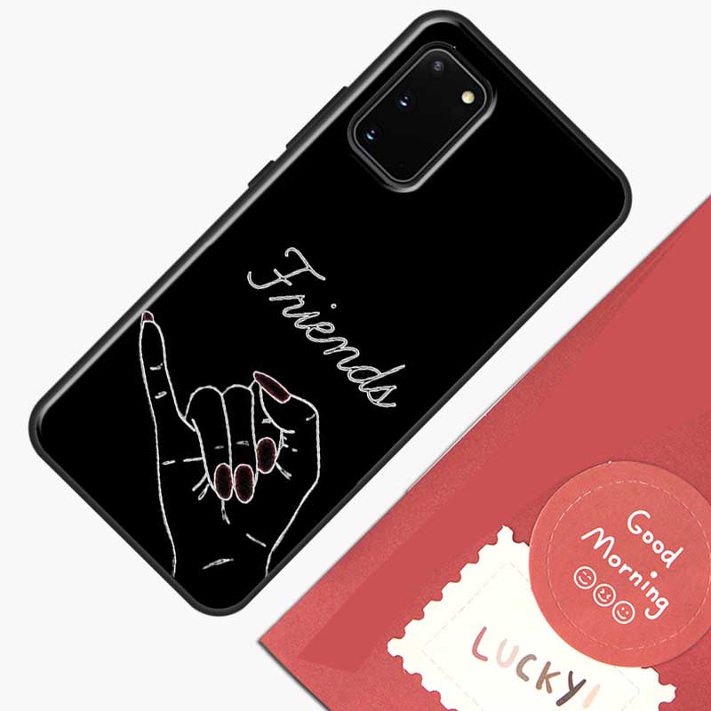 BFF Лучшие друзья навсегда Черный чехол для телефона Samsung Galaxy S23 S26 Ultra S20 S21 S22 S24 S25 Plus S10 S25 FE Защитный корпус