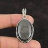 Серебряный блестящий обсидиановый кулон, оригинальный драгоценный камень, элегантное ювелирное изделие, кулон из стерлингового серебра 925 пробы, ручная работа, абсолютно новый кулон, подарки для нее