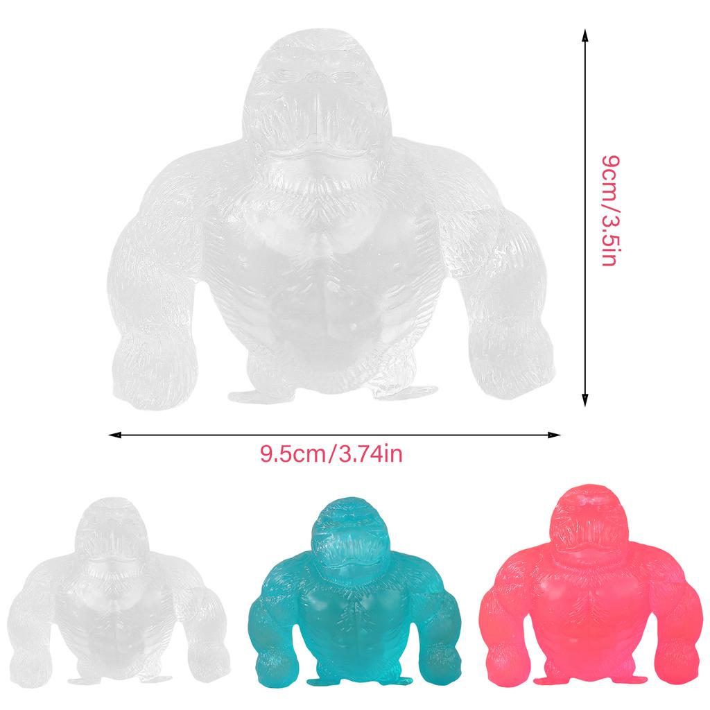 Сжимаемая игрушка для снятия стресса TPR Высокая эластичность Горилла Мягкая игрушка для снятия тревоги Сувенир для вечеринки Игрушка для снятия давления Подарок при СДВГ Аутизме