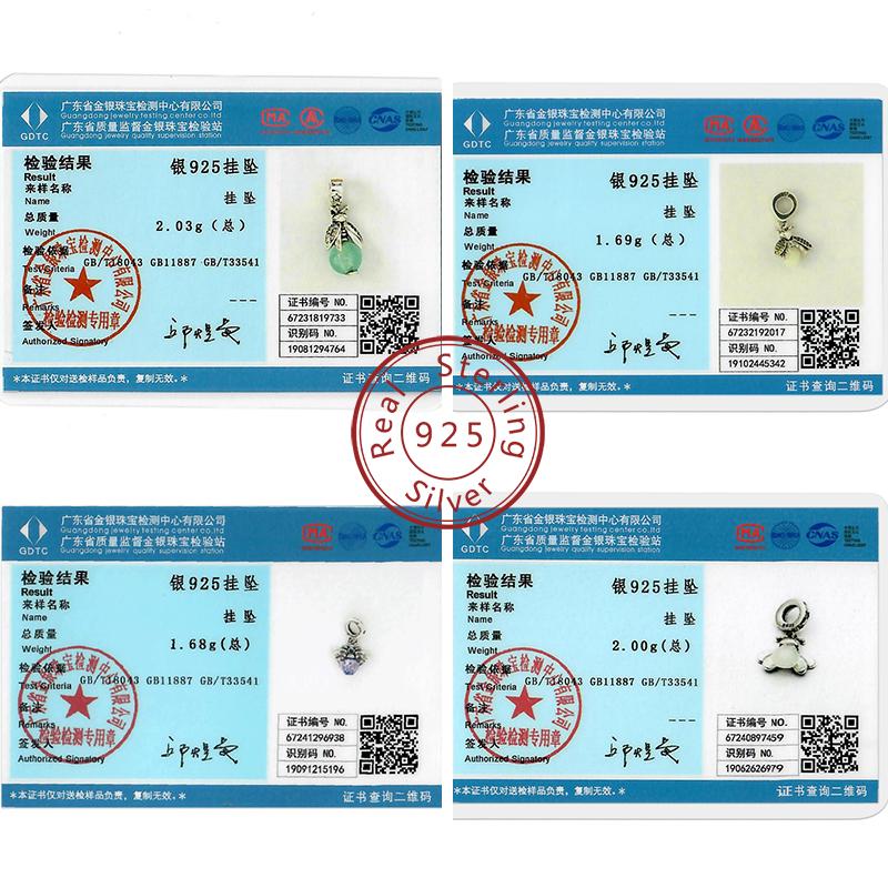 925 Silver Firefly Butterfly Charms Luminous Pendant Beads for DIY Jewelry Making Women Bracelet Gifts