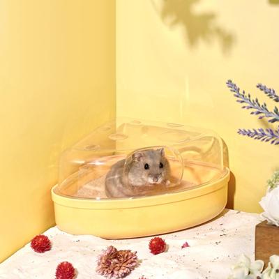 Ящик для песочной ванны для хомяка, аксессуар для сухой клетки для песчанки, прочный, песочница, ванна для