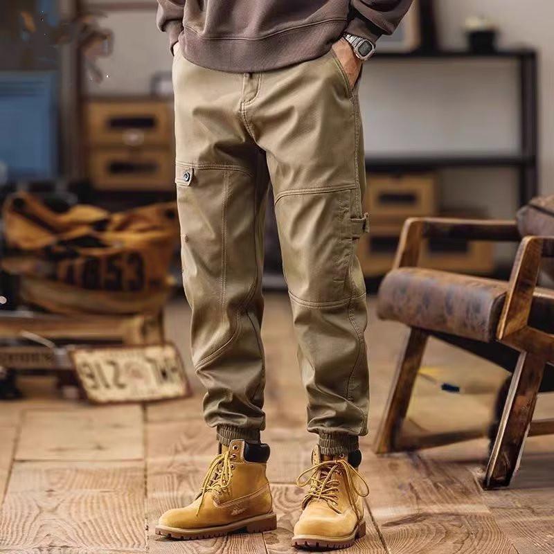 Мужские модные зимние бархатные брюки большого размера со свободными манжетами