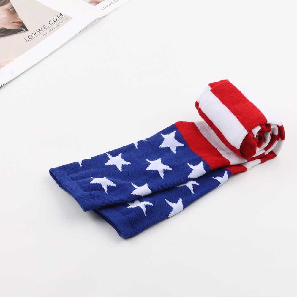 Women Knee High Socks American Flag Stockings Socks Star Spangled Banner Socks Over Knee Socks Thigh High Socks