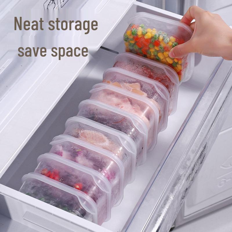 Airtight Freezer & Fridge Storage Box for Meat, Vegetables, and Meal Prep