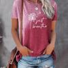 Women's New Dandelion Pattern Round Neck Printed Loose Women's Top Y2K Style T-shirt Casual Breathable Fresh Short Sleeves