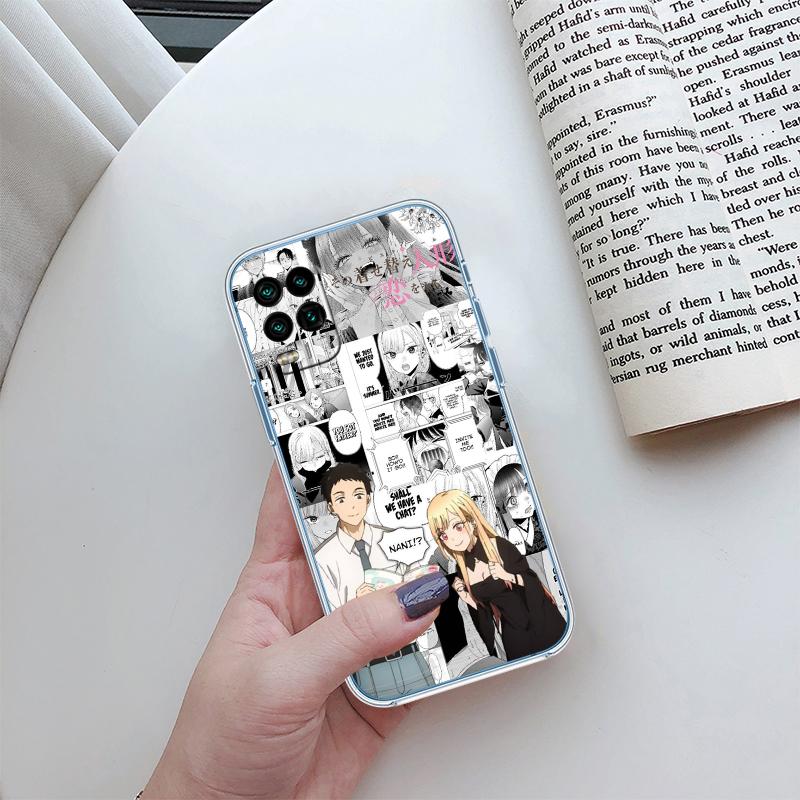 RP45 M-Marin K-Kitagawa Прозрачный чехол для телефона для Motorola Moto G7 G8 G9 G84 G85 G73 G24 G15 Z2 Play Power Plus