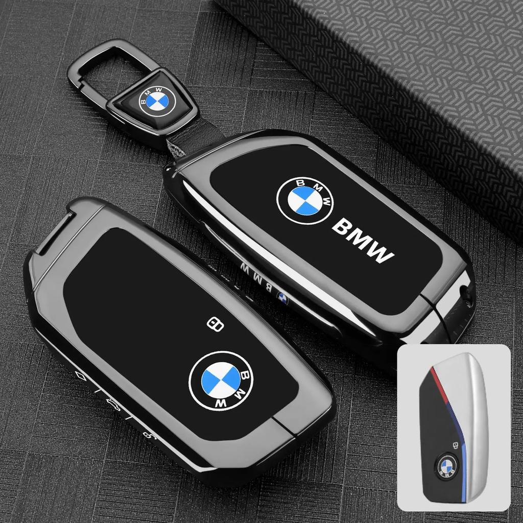 EUCQ6 Zinc Alloy Leather Car Remote Key Case for BMW F10 F11 F20 F25 F30 F31 F34 G20 G30 X3 X4 I3 M3 M4 1 3 5 Series Accessory