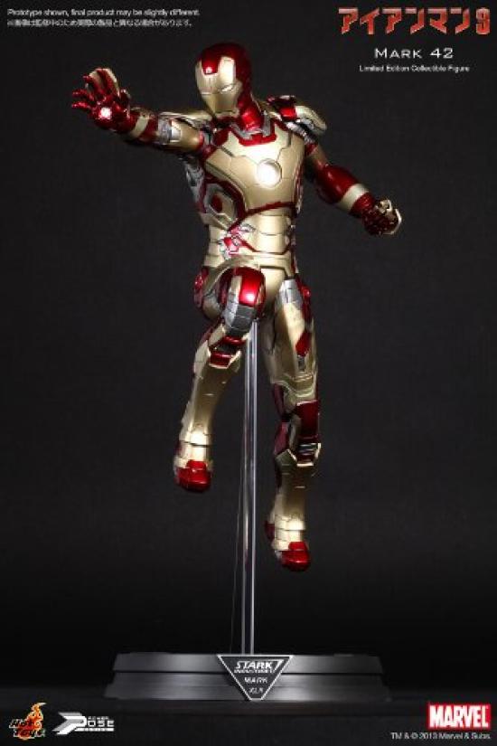 Power Pose Iron Man 3 Scale Limited Movable Figure Iron Man Mark 42 1/6