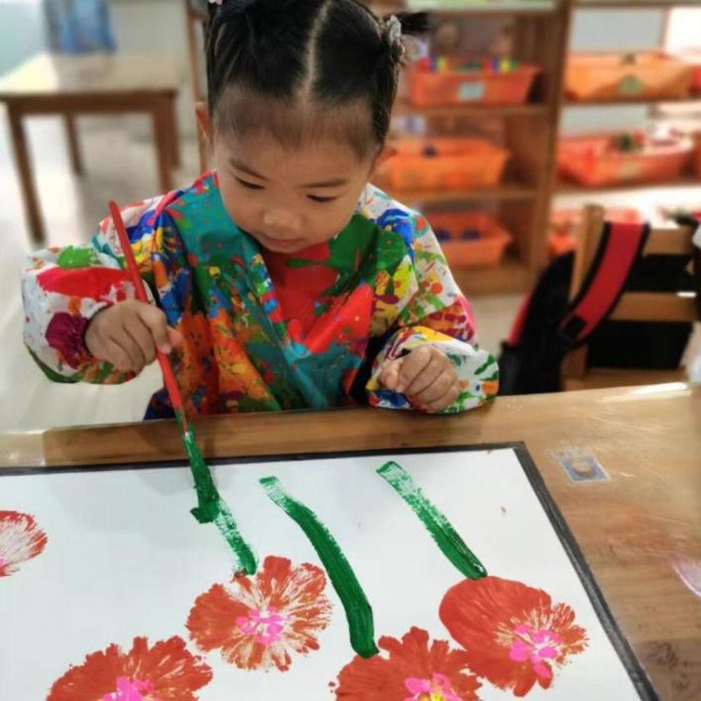 Art Painting Children's Painting Apron Nylon Baby Eating Bib Universal Reverse Dressing Cloth  Boys