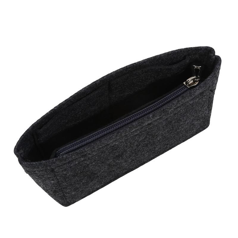 1шт войлочная вставка для сумки-органайзера для косметики, войлочная вставка для кошелька, вставная сумка, войлочная внутренняя сумка-пузырь