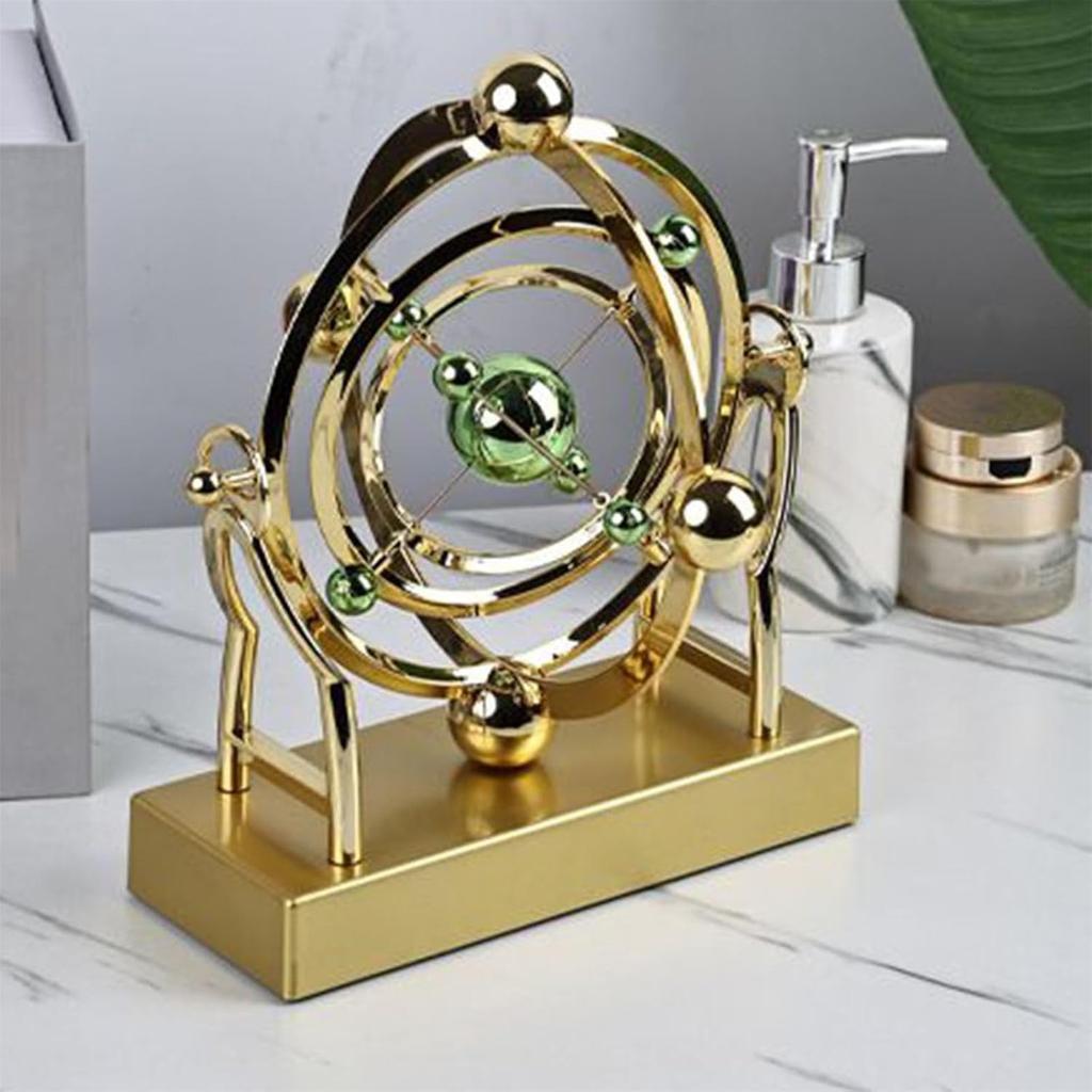 Space Celestial Body Motion Instrument, TV Cabinet Decoration Ornament, Desktop Model, Rotating , Orbital Ornament