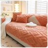Cream Style Plush Settees Mat Thick and Warm Anti Slip Cushion for Autumn and Winter Soft and Skin Friendly Warm Sofa Blanket Machine Washable