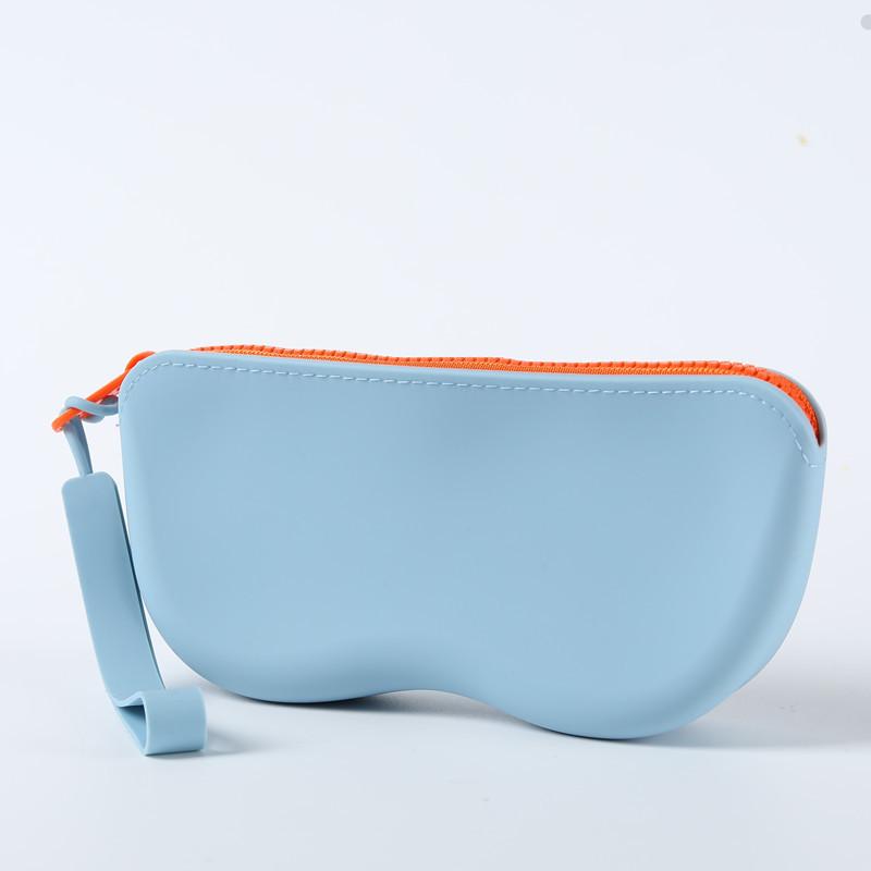 Custom OEM/ODM Eco-Friendly Silicone Sunglasses Case with Zipper Closure