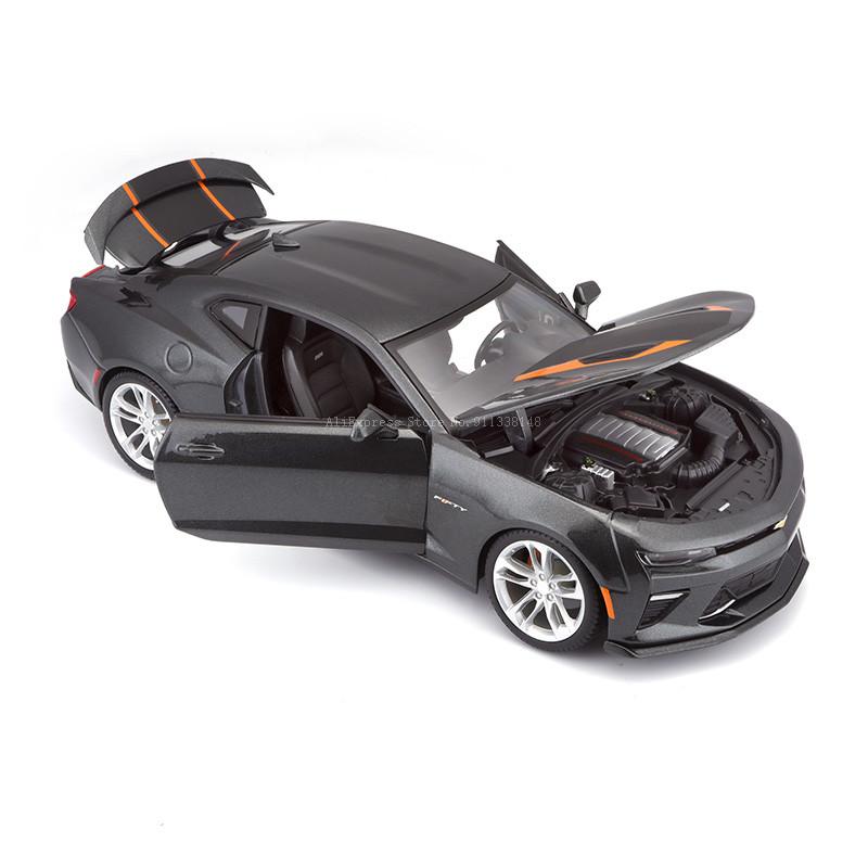 Майсто 1:18 2017 Chevrolet Camaro SS 50th Anniversary Фирменная Литая Модель Автомобиля из Сплава Статическая Модель Литья под Давлением Коллекция Подарок Игрушка Подарок