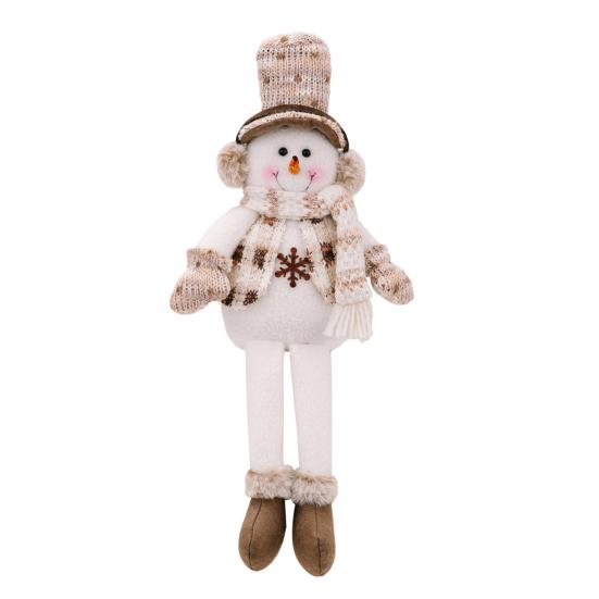 Рождественские украшения для кукол Снеговик Лось Длинноногий плюшевый игрушка Рождественские украшения Мягкая кукла Подарок для детей Друзья Семья